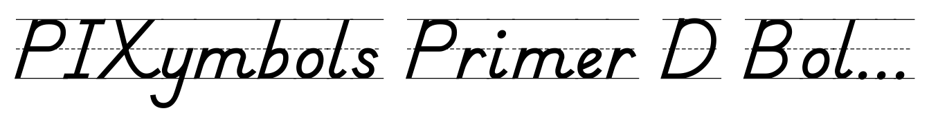 PIXymbols Primer D Bold Italic